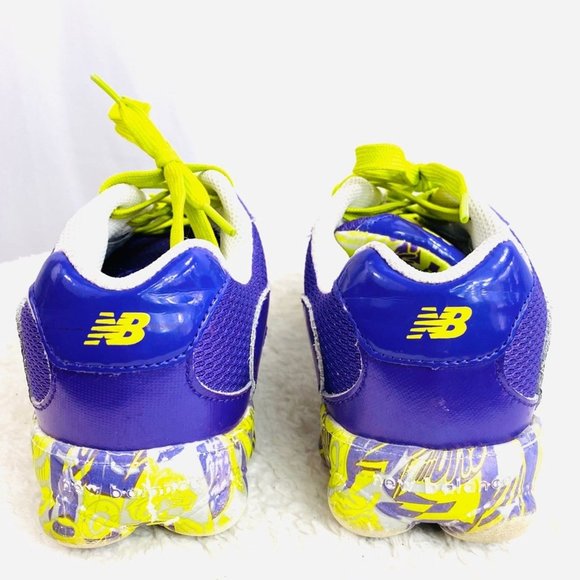 NEW BALANCE 825 Purple & Neon Green Sneakers - Picture 10 of 10